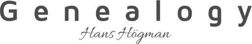 Genealogy Hans H�gman