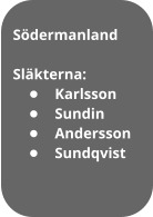 Sdermanland  Slkterna: 	Karlsson 	Sundin 	Andersson 	Sundqvist
