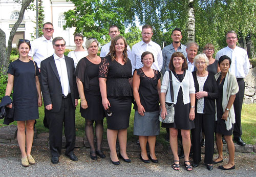 Anna-Gretas begravning, gruppbild