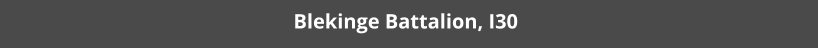 Blekinge Battalion, I30