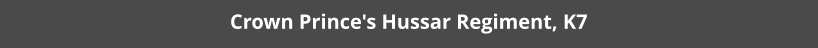 Crown Prince's Hussar Regiment, K7