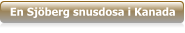 En Sjöberg snusdosa i Kanada